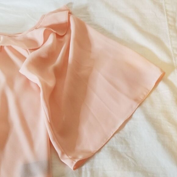 Cliche Flesh Tone Cold Shoulder Blouse - Picture 5 of 6